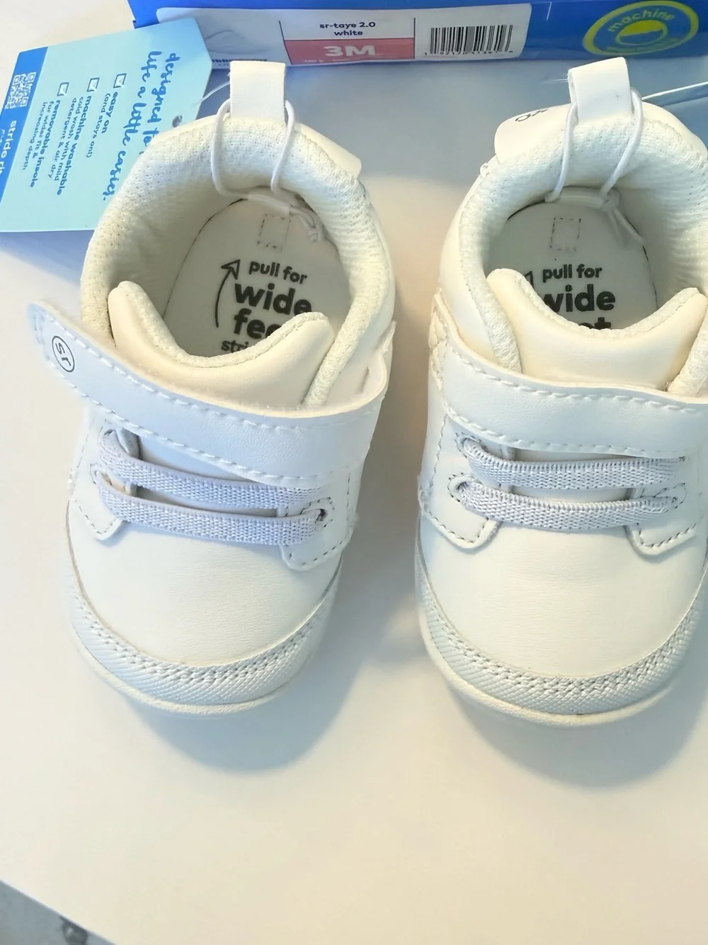 Stride Rite White Infant Walker Sneakers